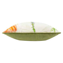Nectar Garden Piped Edge Velvet Cushion - Bloom / Polyester - thumbnail 3