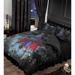 Alchemy Magistus Duvet Cover Set Gothic Skeleton  - Black / Superking - thumbnail 2