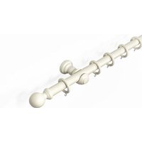 28 mm Wooden Curtain Poles Fixed Length - Neutral / 240cm