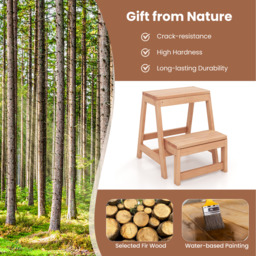 2-Tier Folding Step Stool - Natural - thumbnail 5