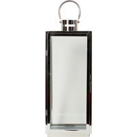 53.5cm Stainless Steel Lantern - Silver