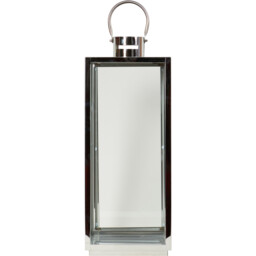 53.5cm Stainless Steel Lantern - Silver - thumbnail 3