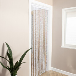 Braid String Door Curtain  - White - thumbnail 2