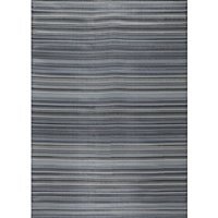 Rainbow Collection Stripped Outdoor Rug - Dark Grey / 180 x 270 cm Rectangle - image 1