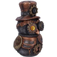 Hootle Steampunk Owl with Top Hat Figurine - 22.7cm
