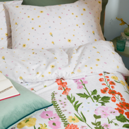 Cottage Garden Reversible Printed Duvet Cover Set - Multicoloured / Superking - thumbnail 3
