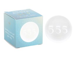 Ethereal 555 Angel Number Crystal Ball For Divine Guidance - Grey - thumbnail 4