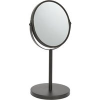 Harbour Housewares Pedestal Mirror - 18.5cm x 34.5cm - Chrome - Chrome - thumbnail 1