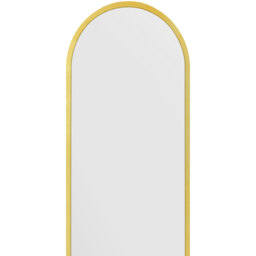 Arcus Metal Framed Arched Leaner Wall Mirror - Gold / 160cm - thumbnail 2