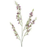 Artificial Foliage Stem with Small Flowers - Foliage Flowers Purple