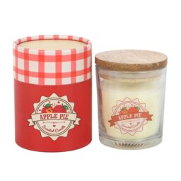 Apple Pie Scented Candle Cozy Home Fragrance Burn - Cream - thumbnail 3