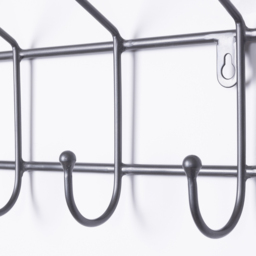 Charnwood Contemporary Iron Coat Rack  - Dark Grey - thumbnail 3