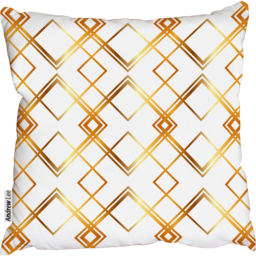 Elegant gold frame Outdoor Cushion - Yellow / 60cm - thumbnail 2