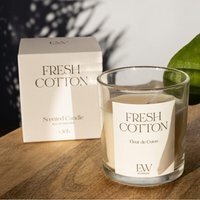 Fresh Cotton Scented Candle - Cream