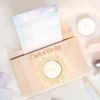 Natural Card Of The Day Tarot Stand And Tealight Holder - Pink