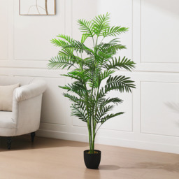 Artificial Dypsis Lutescens Decorative Plant in Planter - Green/Black - thumbnail 4