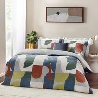 Siresa Geometric Duvet Cover Set - Multicolour / Super King - thumbnail 1
