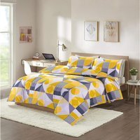 Scott Geometric Duvet Cover Set - Yellow / Superking