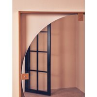 Glitzy Rectangular Wall Mirror - Gold