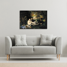 Edouard Manet - Mademoiselle V  Canvas print - Black / 101cm / 152cm - thumbnail 3