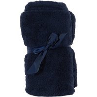 Teddy Fleece Plain Throw - Navy - image 1