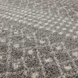 The Rugs Berber Moroccan Design Patterned Shaggy Rug - Grey / 290cm / 200x290cm - thumbnail 5