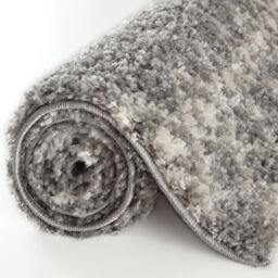 The Rugs Berber Moroccan Design Patterned Shaggy Rug - Grey / 290cm / 200x290cm - thumbnail 4