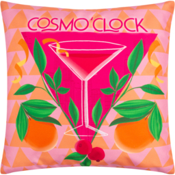 Cosmo O clock Abstract Outdoor Cushion Cover - Pink - thumbnail 4