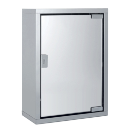 Stainless Steel Bathroom Mirror Cabinet - Silver - thumbnail 2