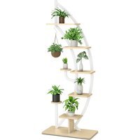 8-Tier Tall Plant Stand Rack - White