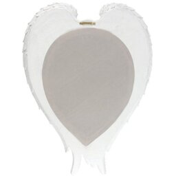 Glitter Angel Wing Mirror - White - thumbnail 2