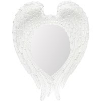 Glitter Angel Wing Mirror - White - thumbnail 1
