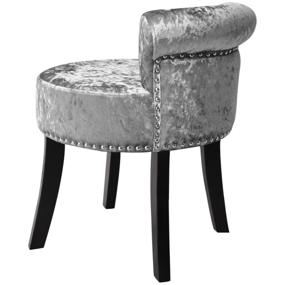 grey crushed velvet dressing table stool Crushed Velvet Dresser Table Stool Crushed Velvet Dressing Table Chair Grey Velvet Dressing Room