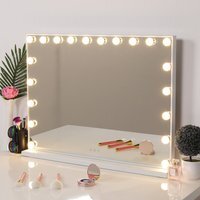 Luxury Hollywood Makeup Mirror with 3 lighting Modes - White / 80cm
