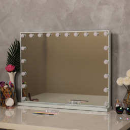 Luxury Hollywood Makeup Mirror with 3 lighting Modes - White / 80cm - thumbnail 3