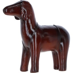 Elegant Leather Pony Decorative Ornament - Chestnut - thumbnail 5
