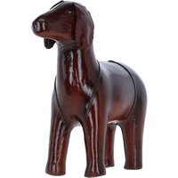 Elegant Leather Pony Decorative Ornament - Chestnut - thumbnail 1