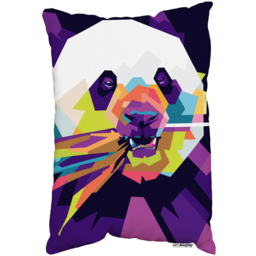 Colorful Pop Art Of Panda Cushion - Purple - thumbnail 2