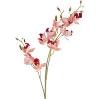 Pink Artificial Mini Orchid Stem - 80cm Pink Mini Orchid