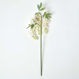 Cream Wisteria Flower Single Stem 92 cm - Cream - thumbnail 4