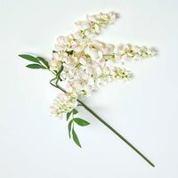 Cream Wisteria Flower Single Stem 92 cm - Cream - thumbnail 1