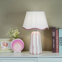 Sophie Stripe Table Lamp - Pink - image 1