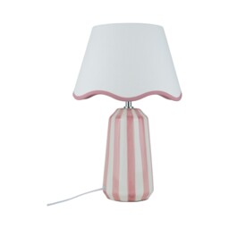 Sophie Stripe Table Lamp - Pink - thumbnail 4