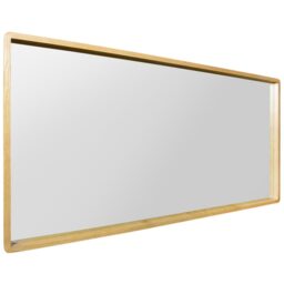 Naturalis Solid Oak Rounded Corner Lean Wall Mirror - Brown - thumbnail 4