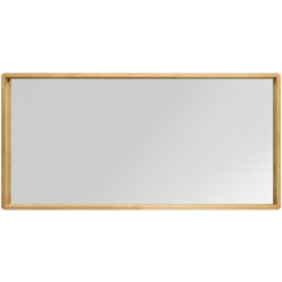 Naturalis Solid Oak Rounded Corner Lean Wall Mirror - Brown - thumbnail 3