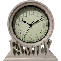 Vintage Family Non Ticking Desk Clock Retro Mantel Clocks Blush - Pink