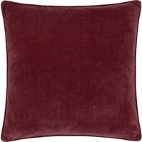 Heavy Chenille Piped Cushion - Beetroot / Polyester