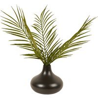 Palm in Black Vase - Black and Green - image 1