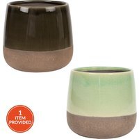 Glaze Stone Plant Pot
