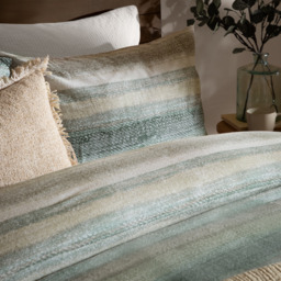 Swift Brushed Cotton Duvet Set - Eucalyptus / Double - thumbnail 3